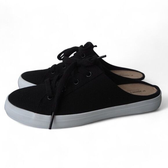 St. John's Bay Boating Memory Foam Slip-on Casual Mules Black Women's 8M - Picture 2 of 10